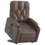 Sillón reclinable de masaje de pie de cuero sintético marrón | Foro24.es | Tu tienda online para hogar, jardín y más Foro24.es