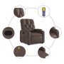 Sillón reclinable de masaje de pie de cuero sintético marrón | Foro24.es | Tu tienda online para hogar, jardín y más Foro24.es