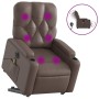 Sillón de masaje elevable eléctrico cuero sintético marrón de , Sillones - Ref: Foro24-3204795, Precio: 325,91 €
