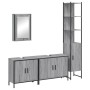 Set de muebles de baño 4 pzas madera contrachapada gris sonoma de , Muebles de baño - Ref: Foro24-3214813, Precio: 249,02 €