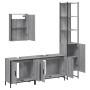 Set de muebles de baño 4 pzas madera contrachapada gris sonoma de , Muebles de baño - Ref: Foro24-3214813, Precio: 249,02 €