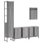 Set de muebles de baño 4 pzas madera contrachapada gris sonoma de , Muebles de baño - Ref: Foro24-3214813, Precio: 249,02 €