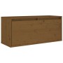 Honigbrauner Hängeschrank aus massivem Kiefernholz 80x30x35 cm von vidaXL, Regale und Regale - Ref: Foro24-813461, Preis: 55,...