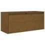 Solid pine honey brown wall-mounted cabinet 80x30x35 cm by vidaXL, Shelves and shelves - Ref: Foro24-813461, Price: 55,10 €, ...
