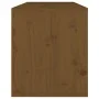 Solid pine honey brown wall-mounted cabinet 80x30x35 cm by vidaXL, Shelves and shelves - Ref: Foro24-813461, Price: 55,10 €, ...