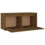 Solid pine honey brown wall-mounted cabinet 80x30x35 cm by vidaXL, Shelves and shelves - Ref: Foro24-813461, Price: 55,10 €, ...