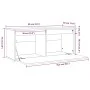 Solid pine honey brown wall-mounted cabinet 80x30x35 cm by vidaXL, Shelves and shelves - Ref: Foro24-813461, Price: 55,10 €, ...