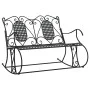 Zweisitzige Garten-Schaukelbank schwarzer Stahl 113 cm von vidaXL, Gartenbänke - Ref: Foro24-318829, Preis: 182,88 €, Rabatt: %