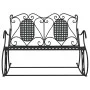 Garden rocking bench, two-seater, black steel, 113 cm by vidaXL, garden benches - Ref: Foro24-318829, Price: 182,88 €, Discou...