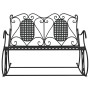 Zweisitzige Garten-Schaukelbank schwarzer Stahl 113 cm von vidaXL, Gartenbänke - Ref: Foro24-318829, Preis: 189,07 €, Rabatt: %