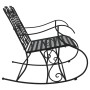 Zweisitzige Garten-Schaukelbank schwarzer Stahl 113 cm von vidaXL, Gartenbänke - Ref: Foro24-318829, Preis: 189,07 €, Rabatt: %