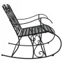 Zweisitzige Garten-Schaukelbank schwarzer Stahl 113 cm von vidaXL, Gartenbänke - Ref: Foro24-318829, Preis: 182,88 €, Rabatt: %