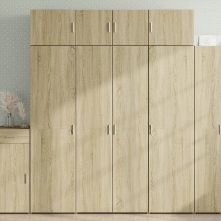 Armario de madera de ingeniería roble Sonoma 80x42,5x225 cm