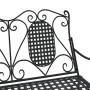Garden rocking bench, two-seater, black steel, 113 cm by vidaXL, garden benches - Ref: Foro24-318829, Price: 182,88 €, Discou...