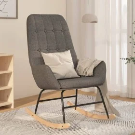 Light Gray Fabric Rocking Chair by vidaXL, Rocking chairs - Ref: Foro24-341253, Price: 123,75 €, Discount: %
