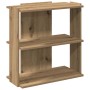 Librería 3 niveles madera ingeniería roble artesanal 60x30x60cm | Foro24.es | Tu tienda online para hogar, jardín y más Foro24.es