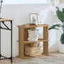 Librería 3 niveles madera ingeniería roble artesanal 60x30x60cm | Foro24.es | Tu tienda online para hogar, jardín y más Foro24.es