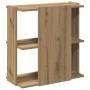Librería 3 niveles madera ingeniería roble artesanal 60x30x60cm | Foro24.es | Tu tienda online para hogar, jardín y más Foro24.es