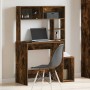 Escritorio de estantes contrachapada roble ahumado 100x45x140cm | Foro24.es | Tu tienda online para hogar, jardín y más Foro24.es