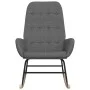 Hellgrauer Schaukelstuhl aus Stoff von vidaXL, Schaukelstühle - Ref: Foro24-341253, Preis: 123,75 €, Rabatt: %