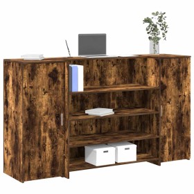 Mostrador de recepción roble ahumado 180x50x103,5 cm de , Escritorios - Ref: Foro24-3324173, Precio: 288,57 €