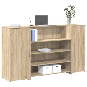 Mostrador de recepción roble sonoma 180x50x103,5 cm