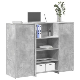 Mostrador de recepción gris hormigón 155x50x103,5 cm | Foro24.es | Tu tienda online para hogar, jardín y más Foro24.es