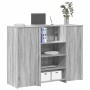 Mostrador de recepción sonoma gris 135x50x103,5 cm | Foro24.es | Tu tienda online para hogar, jardín y más Foro24.es