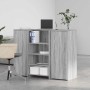 Mostrador de recepción sonoma gris 135x50x103,5 cm | Foro24.es | Tu tienda online para hogar, jardín y más Foro24.es