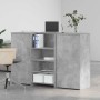 Mostrador de recepción gris hormigón 155x50x103,5 cm de , Escritorios - Ref: Foro24-3324199, Precio: 278,49 €, Descuento: %