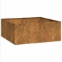Jardinera oxidada 100x100x40 cm acero corten