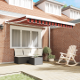 Toldo Manual Retráctil Naranja y Marrón 300x250 cm de , Toldos - Ref: Foro24-3329949, Precio: 418,20 €, Descuento: %