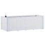 Arriate con sistema de riego automático blanco 100x43x33 cm