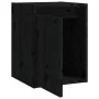 Wall cabinet 2 pcs solid black pine wood 30x30x40 cm by vidaXL, Shelves and shelves - Ref: Foro24-813484, Price: 56,69 €, Dis...
