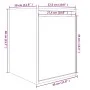Wall cabinet 2 pcs solid black pine wood 30x30x40 cm by vidaXL, Shelves and shelves - Ref: Foro24-813484, Price: 56,69 €, Dis...