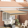 Toldo Retráctil Automático Multicolor Rayado 300x250 cm de , Toldos - Ref: Foro24-3330030, Precio: 441,35 €, Descuento: %