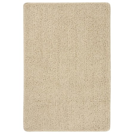 Cremefarbener, rutschfester Zottelteppich 140x200 cm von vidaXL, Teppiche - Ref: Foro24-340389, Preis: 59,85 €, Rabatt: %