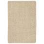 Cremefarbener, rutschfester Zottelteppich 140x200 cm von vidaXL, Teppiche - Ref: Foro24-340389, Preis: 59,85 €, Rabatt: %