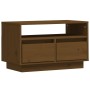 TV-Ständer aus massivem Kiefernholz honigbraun 60x35x37 cm von vidaXL, TV-Möbel - Ref: Foro24-813428, Preis: 46,15 €, Rabatt: %