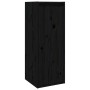 Massiver Wandschrank aus schwarzem Kiefernholz, 30 x 30 x 80 cm von vidaXL, Regale und Regale - Ref: Foro24-813503, Preis: 55...