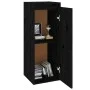 Massiver Wandschrank aus schwarzem Kiefernholz, 30 x 30 x 80 cm von vidaXL, Regale und Regale - Ref: Foro24-813503, Preis: 54...
