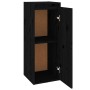 Massiver Wandschrank aus schwarzem Kiefernholz, 30 x 30 x 80 cm von vidaXL, Regale und Regale - Ref: Foro24-813503, Preis: 55...