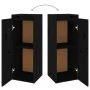 Massiver Wandschrank aus schwarzem Kiefernholz, 30 x 30 x 80 cm von vidaXL, Regale und Regale - Ref: Foro24-813503, Preis: 54...