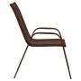Stackable garden chairs, 2 units, brown textilene by vidaXL, Garden chairs - Ref: Foro24-318779, Price: 96,86 €, Discount: %