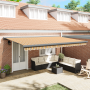 Toldo Retráctil Rayas Multicolores 500x300 cm