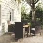 Juego de comedor de jardín 5 pzas con cojines ratán PE negro de vidaXL, Conjuntos de jardín - Ref: Foro24-3094866, Precio: 38...