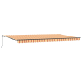 Toldo Retráctil Manual Amarillo y Naranja 600x300 cm de , Toldos - Ref: Foro24-3331601, Precio: 402,22 €, Descuento: %