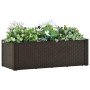 Arriate con sistema de riego automático moca 100x43x33 cm en Maceteros y jardineras | Comprar online en Foro24