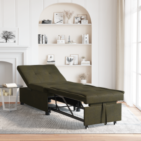 Sofá cama 3 en 1 extensible gris oscuro de tela sintética de , Sofás - Ref: Foro24-42008605, Precio: 214,27 €
