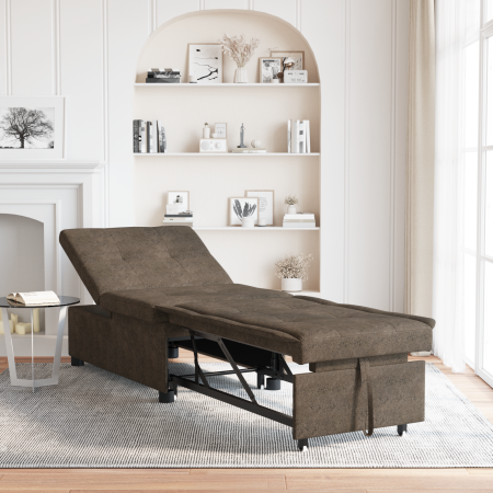 Sofá cama 3 en 1 diseño extraíble verde ejército de cuero de microfibra de , Sofás - Ref: Foro24-42008606, Precio: 214,27 €